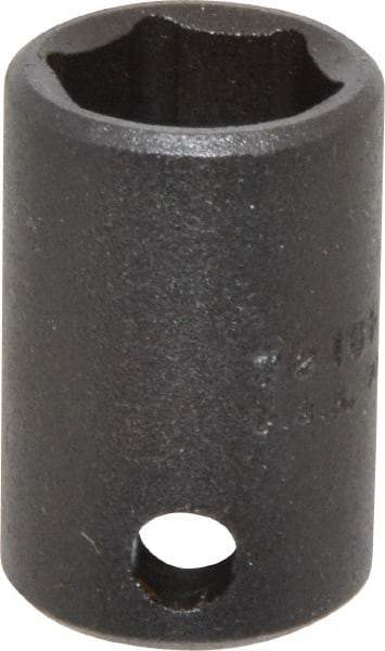 Proto - 3/8" Drive 1/2" Standard Impact Socket - 6 Points, 1-3/32" OAL - Exact Tool & Supply