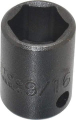Proto - 3/8" Drive 9/16" Standard Impact Socket - 6 Points, 1-3/32" OAL - Exact Tool & Supply