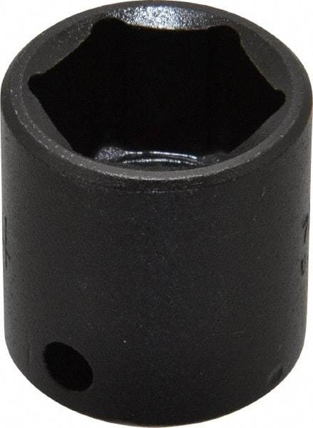 Proto - 3/8" Drive 3/4" Standard Impact Socket - 6 Points, 1-3/32" OAL - Exact Tool & Supply
