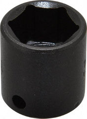 Proto - 3/8" Drive 3/4" Standard Impact Socket - 6 Points, 1-3/32" OAL - Exact Tool & Supply