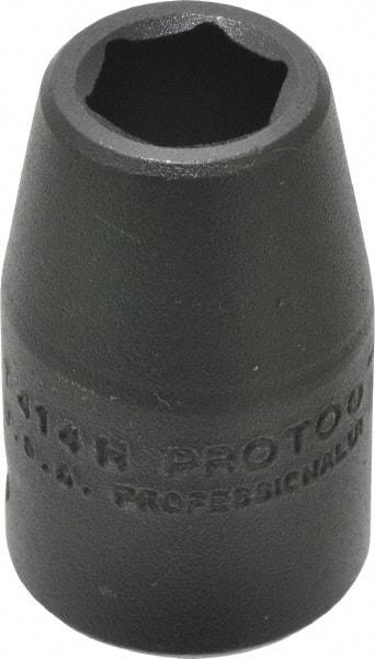 Proto - 1/2" Drive 7/16" Standard Impact Socket - 6 Points, 1-1/2" OAL - Exact Tool & Supply