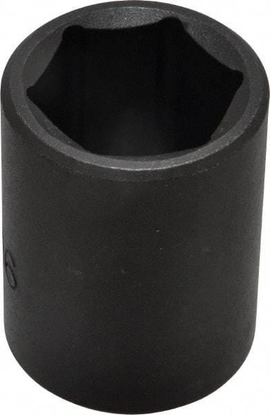 Proto - 1/2" Drive 15/16" Standard Impact Socket - 6 Points, 1-3/4" OAL - Exact Tool & Supply
