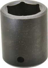 Proto - 1/2" Drive 1" Standard Impact Socket - 6 Points, 1-3/4" OAL - Exact Tool & Supply