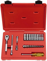 Proto - Socket Sets; Measurement Type: SAE ; Drive Size: 0.25 ; Minimum Size (mm): 5.5 ; Minimum Size (Inch): 3/16 ; Maximum Size (Inch): 9/16 ; Tool Type: Socket Set - Exact Tool & Supply