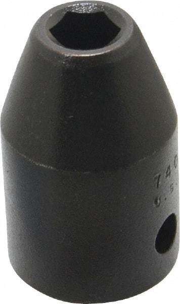 Proto - 1/2" Drive 8mm Standard Impact Socket - 6 Points, 1-1/2" OAL - Exact Tool & Supply