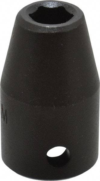 Proto - 1/2" Drive 9mm Standard Impact Socket - 6 Points, 1-1/2" OAL - Exact Tool & Supply