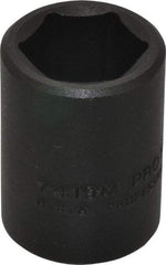 Proto - 1/2" Drive 19mm Standard Impact Socket - 6 Points, 1-1/2" OAL - Exact Tool & Supply