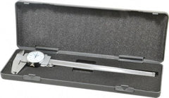 Fowler - 0" to 8" Range, 0.001" Graduation, 0.1" per Revolution, Dial Caliper - White Face, 1.96" Jaw Length - Exact Tool & Supply