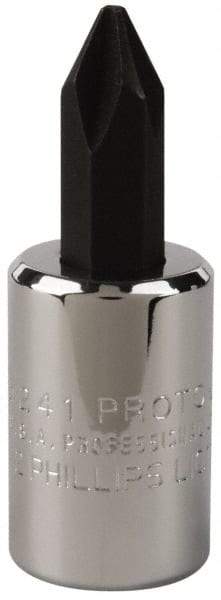 Proto - Screwdriver & Drag Link Sockets Type: Phillips Screwdriver Socket Drive Size (Inch): 3/8 - Exact Tool & Supply