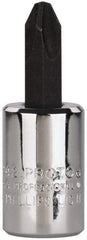 Proto - Screwdriver & Drag Link Sockets Type: Phillips Screwdriver Socket Drive Size (Inch): 3/8 - Exact Tool & Supply