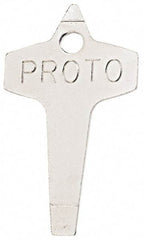 Proto - Key Ring Slotted Screwdriver - Round Shank, Gripless Handle - Exact Tool & Supply