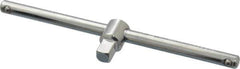 Proto - 1/4" Drive Socket Sliding T-Handle - 4-1/2" OAL, Chrome Finish - Exact Tool & Supply
