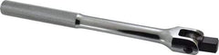 Proto - 1/2" Drive Flex Socket Handle - 10-7/8" OAL, Chrome Finish - Exact Tool & Supply