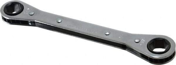 Proto - 1/2" x 9/16" 6 Point Ratcheting Box Wrench - Double End, 6-3/4" OAL, Steel - Exact Tool & Supply