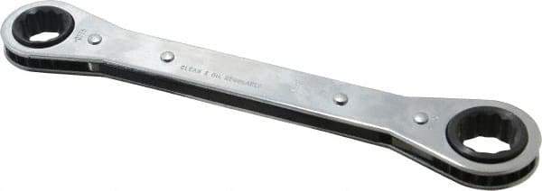 Proto - 5/8" x 11/16" 12 Point Ratcheting Box Wrench - Double End, 8-3/32" OAL, Steel - Exact Tool & Supply