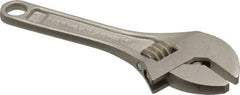 Proto - 1/2" Jaw Capacity, 4" Locking Adjustable Wrench - Steel, Chrome Finish - Exact Tool & Supply