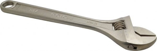 Proto - Adjustable Wrenches; Wrench Type: Adjustable ; Wrench Size (Inch): 12 ; Jaw Capacity (Inch): 1-1/2 ; Material: Steel ; Finish/Coating: Chrome ; ANSI Spec: B107.8m - Exact Tool & Supply