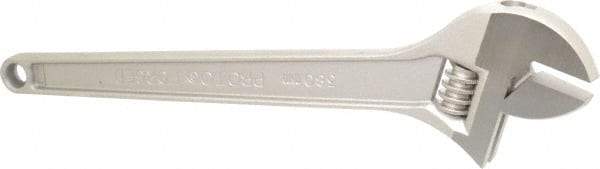 Proto - 1-11/16" Jaw Capacity, 15" Standard Adjustable Wrench - Steel, Chrome Finish - Exact Tool & Supply