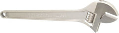 Proto - Adjustable Wrenches; Wrench Type: Adjustable ; Wrench Size (Inch): 15 ; Jaw Capacity (Inch): 1-11/16 ; Material: Steel ; Finish/Coating: Chrome ; ANSI Spec: B107.8m - Exact Tool & Supply