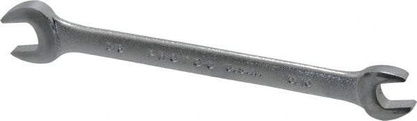 Proto - 5/16" x 3/8" Standard Open End Wrench - 5-1/8" OAL, Double End, Satin Finish, 15° Head Angle - Exact Tool & Supply