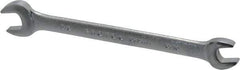 Proto - 5/16" x 3/8" Standard Open End Wrench - 5-1/8" OAL, Double End, Satin Finish, 15° Head Angle - Exact Tool & Supply
