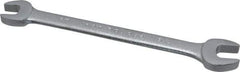 Proto - 3/8" x 7/16" Standard Open End Wrench - 5-3/4" OAL, Double End, Satin Finish, 15° Head Angle - Exact Tool & Supply
