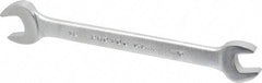 Proto - 7/16" x 1/2" Standard Open End Wrench - 6-3/8" OAL, Double End, Satin Finish, 15° Head Angle - Exact Tool & Supply