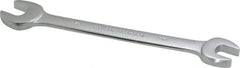 Proto - 9/16" x 5/8" Standard Open End Wrench - 7-5/8" OAL, Double End, Satin Finish, 15° Head Angle - Exact Tool & Supply