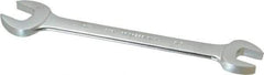 Proto - 5/8" x 3/4" Standard Open End Wrench - 8-9/16" OAL, Double End, Satin Finish, 15° Head Angle - Exact Tool & Supply