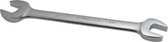 Proto - 5/8" x 11/16" Standard Open End Wrench - 8-1/4" OAL, Double End, Satin Finish, 15° Head Angle - Exact Tool & Supply