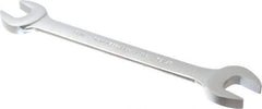 Proto - 11/16" x 25/32" Standard Open End Wrench - 8-7/8" OAL, Double End, Satin Finish, 15° Head Angle - Exact Tool & Supply