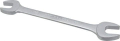 Proto - 3/4" x 7/8" Standard Open End Wrench - 9-1/2" OAL, Double End, Satin Finish, 15° Head Angle - Exact Tool & Supply