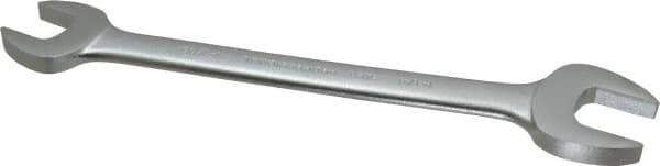 Proto - 1-1/16" x 1-1/4" Standard Open End Wrench - 13-9/16" OAL, Double End, Satin Finish, 15° Head Angle - Exact Tool & Supply