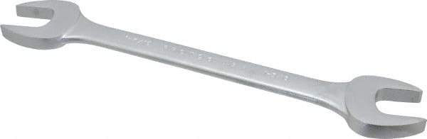 Proto - 1-3/8" x 1-7/16" Standard Open End Wrench - 15-3/4" OAL, Double End, Satin Finish, 15° Head Angle - Exact Tool & Supply