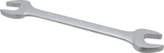 Proto - 1-3/8" x 1-7/16" Standard Open End Wrench - 15-3/4" OAL, Double End, Satin Finish, 15° Head Angle - Exact Tool & Supply