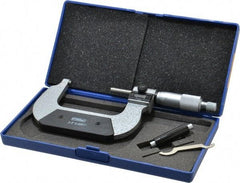 Fowler - 2 to 3" Range, 0.0001" Graduation, Mechanical Outside Micrometer - Ratchet Stop Thimble, Accurate to 0.00016", Digital Counter - Exact Tool & Supply