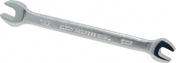 Proto - 6mm x 7mm Standard Open End Wrench - 4-1/2" OAL, Double End, Satin Finish, 15° Head Angle - Exact Tool & Supply