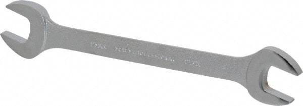 Proto - 21mm x 23mm Standard Open End Wrench - 10-1/8" OAL, Double End, Satin Finish, 15° Head Angle - Exact Tool & Supply