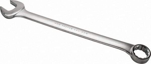 Proto - 2-3/16" 12 Point Offset Combination Wrench - 15° Offset Angle, 29-1/2" OAL, Steel, Satin Finish - Exact Tool & Supply