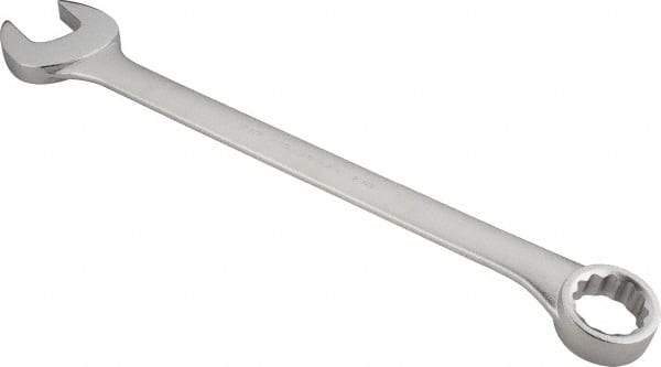 Proto - 2-3/8" 12 Point Offset Combination Wrench - 15° Offset Angle, 31-1/2" OAL, Steel, Satin Finish - Exact Tool & Supply