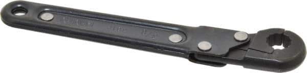 Proto - 3/8", Black Finish, Ratcheting Flare Nut Wrench - 12 Points, 5-7/16" OAL, Steel, Single End Head - Exact Tool & Supply