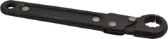 Proto - 1/2", Black Finish, Ratcheting Flare Nut Wrench - 12 Points, 5-7/16" OAL, Steel, Single End Head - Exact Tool & Supply
