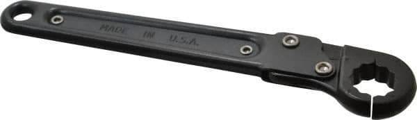 Proto - 5/8", Black Finish, Ratcheting Flare Nut Wrench - 12 Points, 7-1/4" OAL, Steel, Single End Head - Exact Tool & Supply