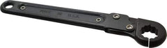 Proto - 5/8", Black Finish, Ratcheting Flare Nut Wrench - 12 Points, 7-1/4" OAL, Steel, Single End Head - Exact Tool & Supply