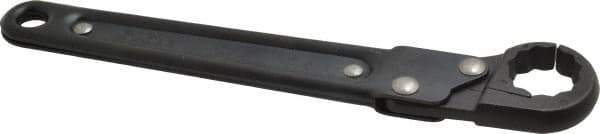 Proto - 3/4", Black Finish, Ratcheting Flare Nut Wrench - 12 Points, 7-1/4" OAL, Steel, Single End Head - Exact Tool & Supply