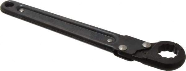 Proto - 13/16", Black Finish, Ratcheting Flare Nut Wrench - 12 Points, 9-3/8" OAL, Steel, Single End Head - Exact Tool & Supply