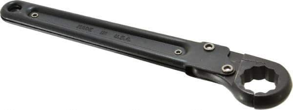 Proto - 15/16", Black Finish, Ratcheting Flare Nut Wrench - 12 Points, 9-3/8" OAL, Steel, Single End Head - Exact Tool & Supply