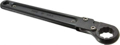 Proto - 15/16", Black Finish, Ratcheting Flare Nut Wrench - 12 Points, 9-3/8" OAL, Steel, Single End Head - Exact Tool & Supply