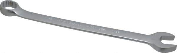 Proto - 28mm 12 Point Combination Wrench - 15° Offset Angle, 14-7/8" OAL, Steel, Satin Finish - Exact Tool & Supply
