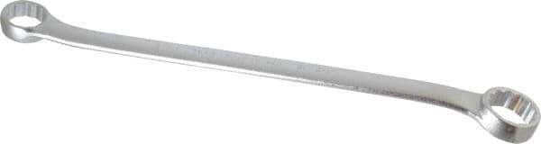 Proto - 1-1/4" x 1-5/16" 12 Point Offset Box Wrench - Double End, 19-1/4" OAL, Steel, Polished Finish, 15° Offset - Exact Tool & Supply